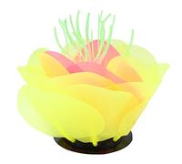 VOCOSTE Aquarium Simulation Corail Aquatique Fleur, Silicone Décoration Jaune