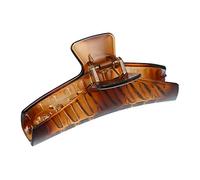 VOCOSTE Griffe Pince Cheveux Accessoires, Cheveux Pince Pas Glissant Poignée Plastique pour Femme Filles, Marron, 4.49"