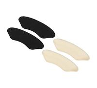 VOCOSTE Talonnettes Transparent Beige Noir 4Pcs Pour Chaussures PU | Réduction Du Stress Et De La Pression, Taille Unique, Réutilisable, Doux Et Confortable, Pour Hommes Et Femmes