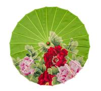 Vocttaiy Parasol de style chinois classique en papier huilé, parapluie imperméable à la pluie, parasol suspendu en papier floral multicolore et parasol en papier peint en bambou (C), taille unique