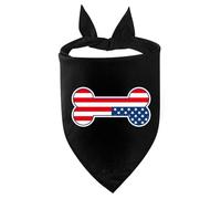 VOCUE Bandana pour animaux de compagnie Décorations Julycostume Serviette triangulaire Écharpe pour chien Écharpe pour animal domestique 4 juillet