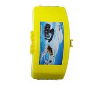 VOCUE Boîte de pêche portable avec ceinture, leurres artificiels, boîte de taille pour matériel de pêche, appâts, appâts, organisateurs de rangement, citronier, Length 35.5cm Width 17.5cm Height 8.5cm