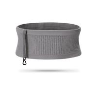VOCUE Ceinture de course pour femme en tricot respirant dissimulée ceinture élastique, Gris M, 32.5*13cm