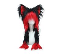 VOCUE Chapeau souple en peluche avec oreilles de chat pour filles - Pour étudiant et passionnés de chats - Pour temps froid - Garde au chaud