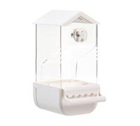 VOCUE Distributeur automatique de nourriture pour oiseaux en acrylique transparent