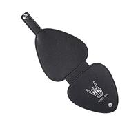 VOCUE Étui pour médiators de guitare pouvant contenir 22 médiators de différentes épaisseurs et motifs, sac à médiators double couche en cuir synthétique, Sans sélection, 14*12*6cm