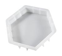 VOCUE Grand petit moule en résine hexagonal en silicone pour conserver des fleurs, cadeaux de mariage, Saint-Valentin