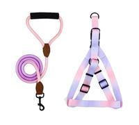 VOCUE Harnais de poitrine pour chien avec laisse Nopull - Ceinture de poitrine pour promener les chiens - Harnais coloré pour activités de plein air