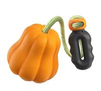 VOCUE Jouet à mâcher agressif, simulation d'orange/citrouille, jouet de dentition pour chien, jouet grinçant pour animaux de compagnie