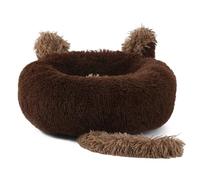 VOCUE Lit créatif pour animal domestique avec oreilles et queue pour chiens et chats en peluche douce et confortable, plusieurs tailles et couleurs