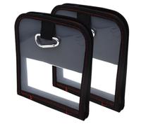VOCUE Lot de 2 sacs de leurres portables avec fermetures éclair pour leurres de pêche, appâts de pêche, sac de rangement pour crevettes en bois