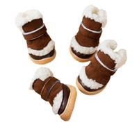 VOCUE Lot de 4 chaussures coupe-vent décontractées pour petits chiens