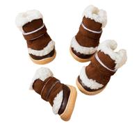 VOCUE Lot de 4 chaussures coupe-vent décontractées pour petits chiens