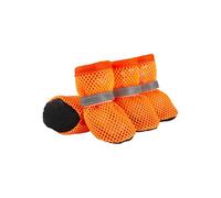 VOCUE Lot de 4 paires de chaussures antidérapantes pour chien - Chaussures de course réfléchissantes pour petits chiens