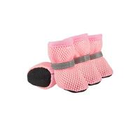 VOCUE Lot de 4 paires de chaussures antidérapantes pour chien - Chaussures de course réfléchissantes pour petits chiens