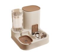 VOCUE Mangeoires et distributeur d'eau 2 en 1 pour chiens et chats, ensemble d'abreuvoir automatique de nourriture et abreuvoir pour chats, fournitures pour animaux de compagnie pour chiots