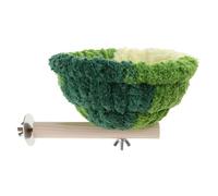 VOCUE Nids d'oiseaux en peluche chaude pour perroquet avec perchoir pour oiseaux maison à oiseaux perchoir pour petits animaux Lit de repos pour perruches