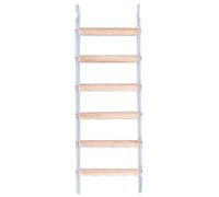 VOCUE Perchoir en bois naturel pour perroquets, conures, perruches, échelle, griffoirs pour petits perroquets