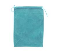 VOCUE Sac de moulinet de pêche portable avec cordon de serrage, sac de protection, accessoires de pêche, sac de rangement à roulettes, Trompette bleue, 20*15cm
