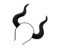 VOCUE Serre-tête long en corne maléfique pour adultes, costume de cosplay, corne de diable, renne, cerceau pour les cheveux, fête d'Halloween, cosplay, postiches