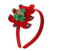 VOCUE Serre-tête sur le thème de Noël scintillant - Arbre de Noël - Accessoires de fête - Bandeau pour enfants et adultes