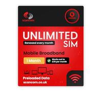 Vodafone Unlimited Data SIM - Vitesses 5G non plafonnées - Préchargées pendant 1 mois à partir de la commande - Données Plug & Play pour haut débit mobile, routeurs et téléphones