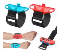 VODAFQS 2 Pièces Bracelet Réglable Compatible avec Switc, Sangle Élastique pour Just Dance et Zumba Burn It Up, Adapté pour Adultes et Enfants