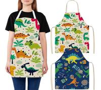 VODAFQS 2 Pièces Tabliers pour Enfants - Tablier de Cuisine et de Peinture