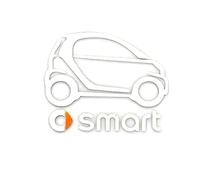 VODHXA Car Badge Logo pour Smart 453 451 450 Forfour Fortwo, Haute Qualité Logo Insigne Emblème Décoratif Voiture Voiture Style Accessoires de Décoration Extérieure Automobile,A