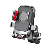 VODHXA Support Téléphone Vélo pour Orbea Alma M30, Support Telephone Moto 360° Rotation, Placement et Retrait Rapides, Résistant aux Chocs Support pour Guidon,B Black Red