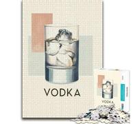 Vodka Drink with Ice Cubes Puzzle À Motif 1000pcs (52x38cm) Défi | Choisissez cette activité puzzle de table les dimanches au calme, pour se détendre.