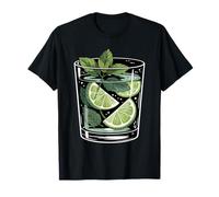 Vodka Gin Lime Tonic Cool Glass T-Shirt