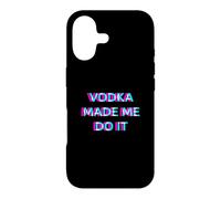 Vodka Made Me Do It Funny Drinking Alcohol Party Lover Coque pour iPhone 17