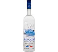 Vodka premium 100% française, 40% vol. d’alc., 175cl / 1.75 l, GREY GOOSE est exclusivement fabriquée à partir d’ingrédients français : du blé de Picardie et de l’eau de source naturelle de Charente