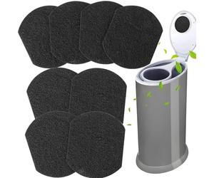 Vodolo Lot de 8 désodorisants pour seau à couches Ubbi, éliminateur d'odeurs, filtre à charbon actif compatible avec les seaux à couches Ubbi