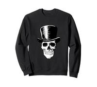 Vodoo Joueur Cylindre Magicien Souriant tête de Mort Esprit Sweatshirt