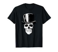 Vodoo Joueur Cylindre Magicien Souriant tête de Mort Esprit T-Shirt