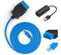 VOE Câble Ethernet OBD pour véhicules Volvo basés sur la plate-forme SPA CMA 2016+ Remplace 9513108 9513062, câble OBD RJ45 avec adaptateur USB compatible avec logiciel PC VIDA ou logiciel tiers