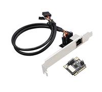 Voeecyttu Carte RéSeau Mini PCI-E vers Gigabit Ethernet Port RJ45 1000M vers Adaptateur Mini PCI RTL8111H