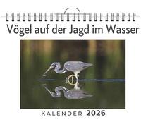 Vögel auf der Jagd im Wasser: (Wandkalender 2026, Kalender DIN A4 quer, Monatskalender im Querformat mit Kalendarium, das perfekte Geschenk)