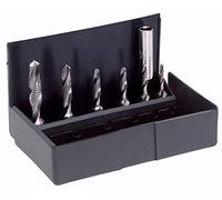 Völkel 67200 Coffret de Taraud Combiné 7 Pièces, Gris/argent