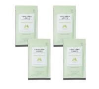 VOESH Chaussettes de collagène, chaussettes de collagène pour pieds secs, lot de 4, huile de graines d'herbes, réparation des talons fissurés, chaussettes hydratantes, traitement de pédicure