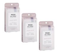 VOESH Pedi in a Box Deluxe 4 Step, Lot de 3 - Traitement intensif des pieds - Pédicure VOESH dans une boîte - Kit de pédicure à faire soi-même - Kit de pédicure végétalien - Kit de trempage de