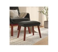Repose-pied Jaune Moutarde 45x29,5x35 cm Velours Pouf Tabouret de Salon vidaXL