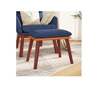Voetenbank 45x29,5x35 cm stof en kunstleer blauw341483