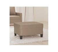 Voetenbank 70x55x41 cm kunstleer cappuccino349360