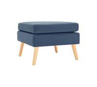 Voetenbank stof blauw288737