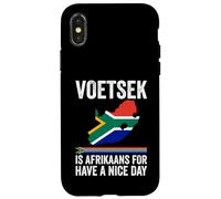 Voetsek Afrikaans Have A Nice Day Afrique du Sud Coque pour iPhone X/XS