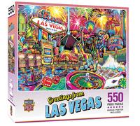 Voeux De Las Vegas 550 Pièce Puzzle Affiche 610mm x 460mm ( Mpc )