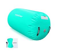 VOFiTNY Rouleau gonflable Gymnastique Yoga Gym Tapis L 120 x D 90 CM Air Baril Tumbling Yoga Fitness Backflip Entraînement Aide Cylindre Équilibre Entraînement Sport Fitness Rouleau à air Sans pompe